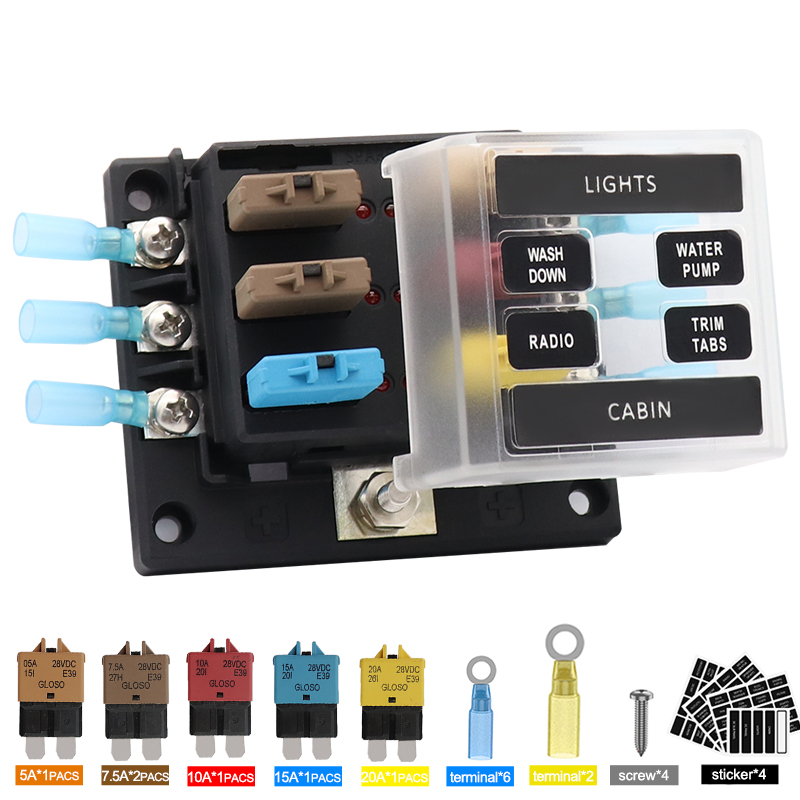 Car-Boat-Fuse-Block-6-Way-LED-Fuse-Junction-Box-Blade-Fuse-Terminal-Box-12V24V-1789208