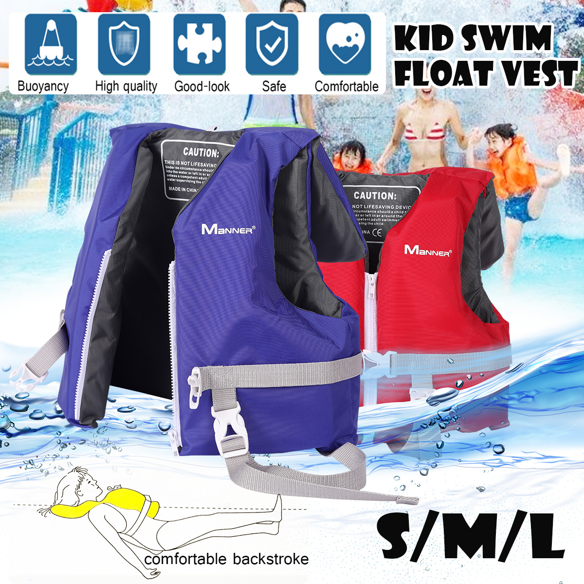 Child-Kids-Swim-Life-Jacket-Floatation-Vest-Safety-Swimming-Buoyancy-Float-Aid-1528090