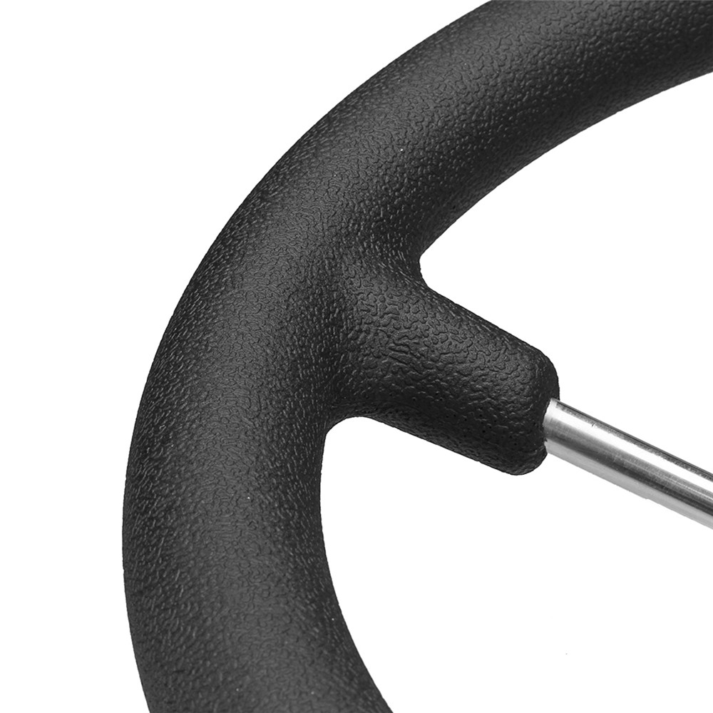 Stainless-Steel-5-Spoke-Black-Foam-Grip-Steering-Wheel-Destroyer-For-Marine-Boat-1451758
