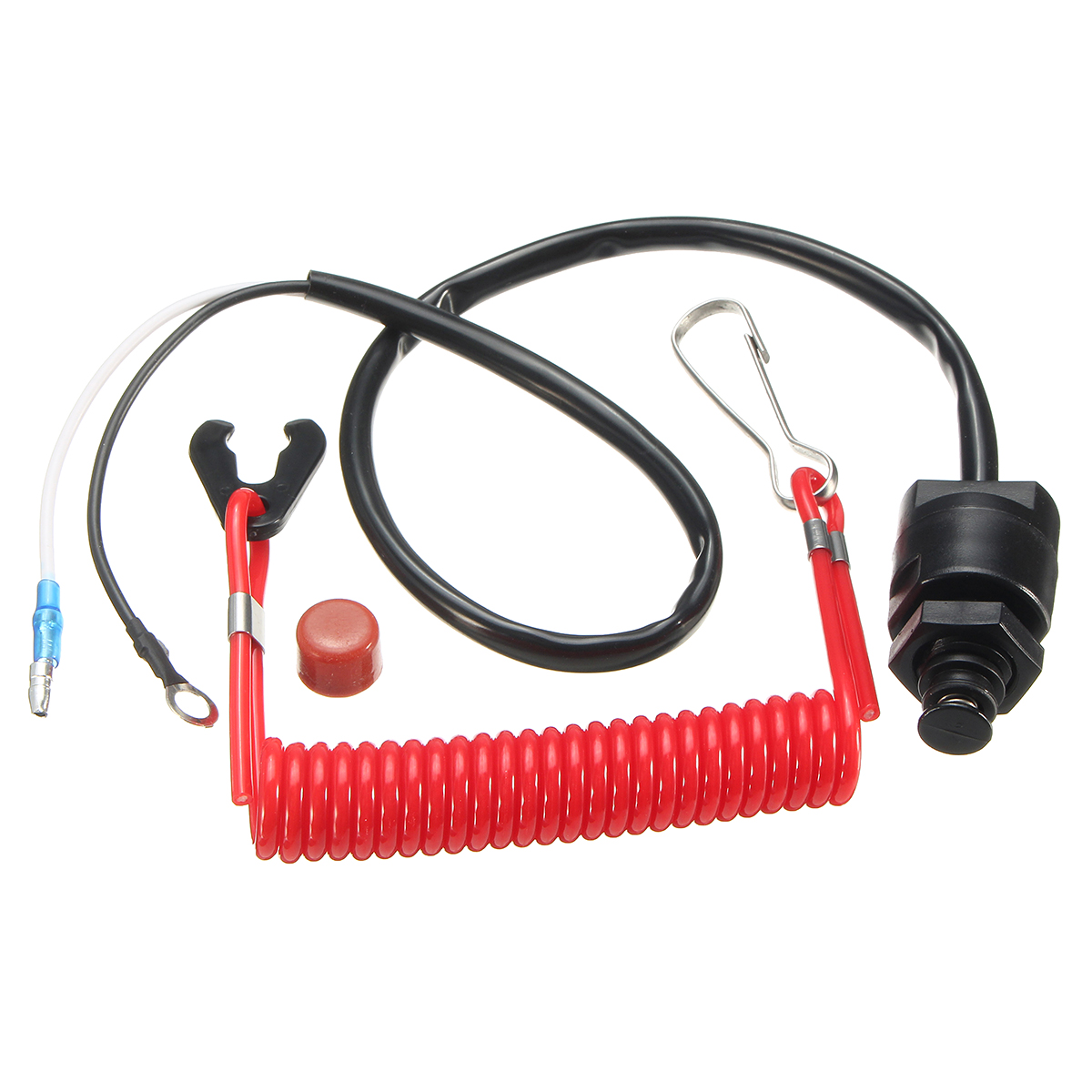 Universal-Outboard-Motor-Emergency-Kill-Stop-Switch--Safety-Tether-For-Yamaha-1194232