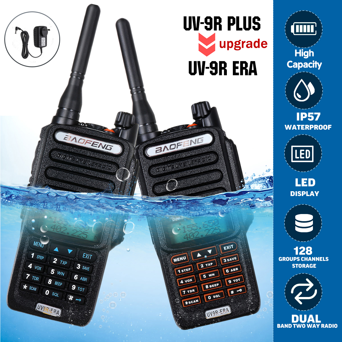 Upgraded-BAOFENG-UV-9R-Plus-ERA-Walkie-Talkie-Waterproof-Intercom-VHF-UHF-2-Way-Radio-128-Channel-Fo-1640349