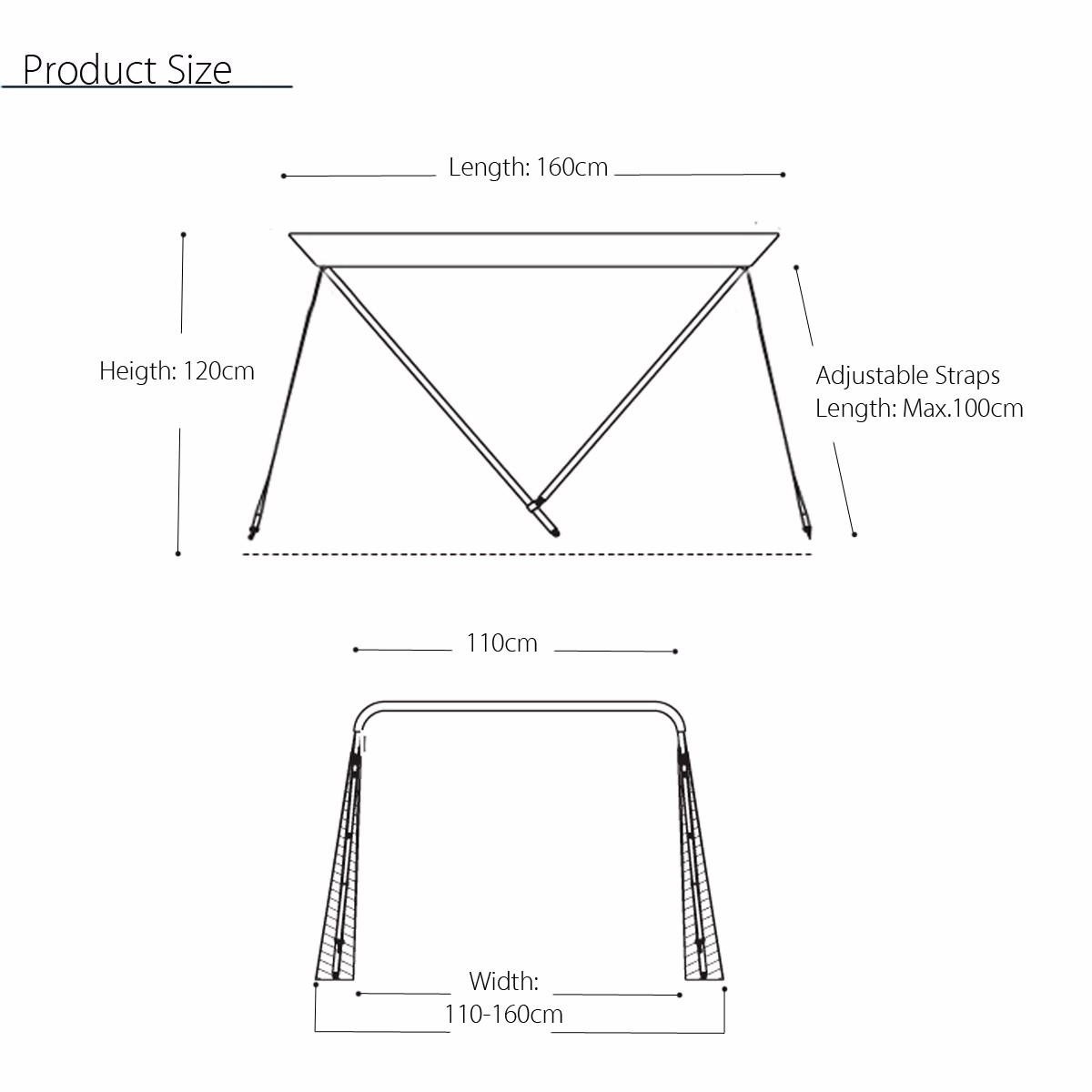 2-Bow-Anti-UV-472quot-H-45quot---63-W-Boat-Top-Cover-Canopy-Shade-Metal-Tube-1505722