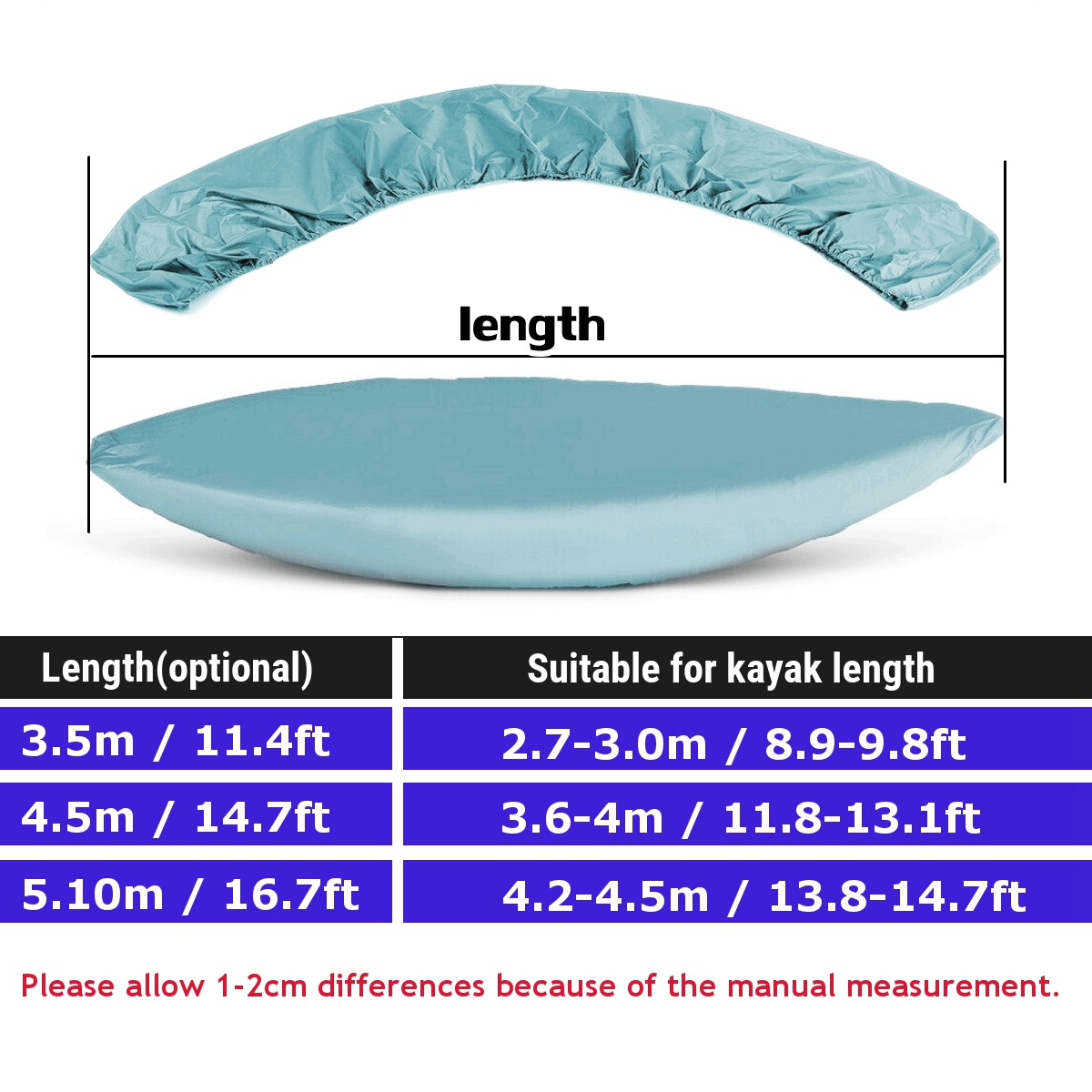 210D-35M45M51M-Boat-Kayak-Cover-Canoe-Dust-Rain-Waterproof-UV-Resistant-Blue-1698022