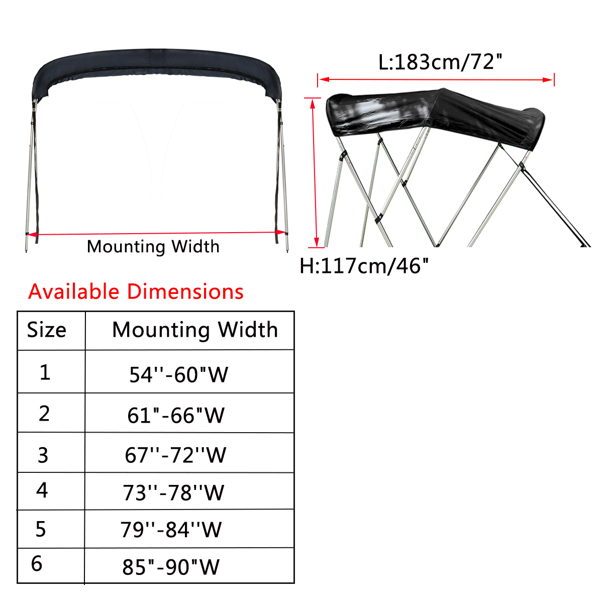 600D-3-Bow-Bimini-Top-Replacement-Canvas-Cover-with-Boot-without-Frame-Black-1807432