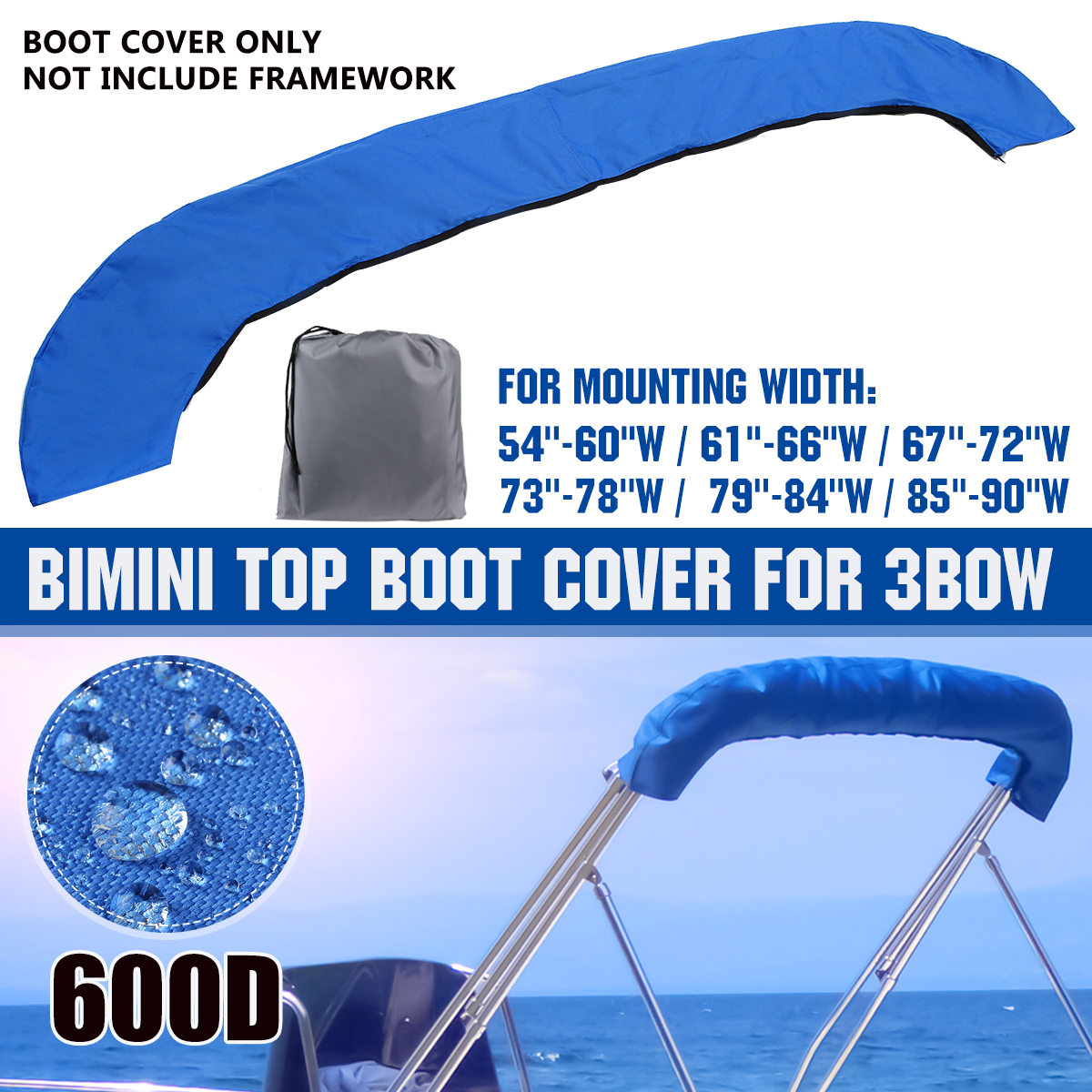Blue-3-Bow-600D-Bimini-Top-Boot-Cover-Marine-Boat-Shade-Canopy-Yacht-Roof-Tarpaulin-Dust-Cover-With--1807430