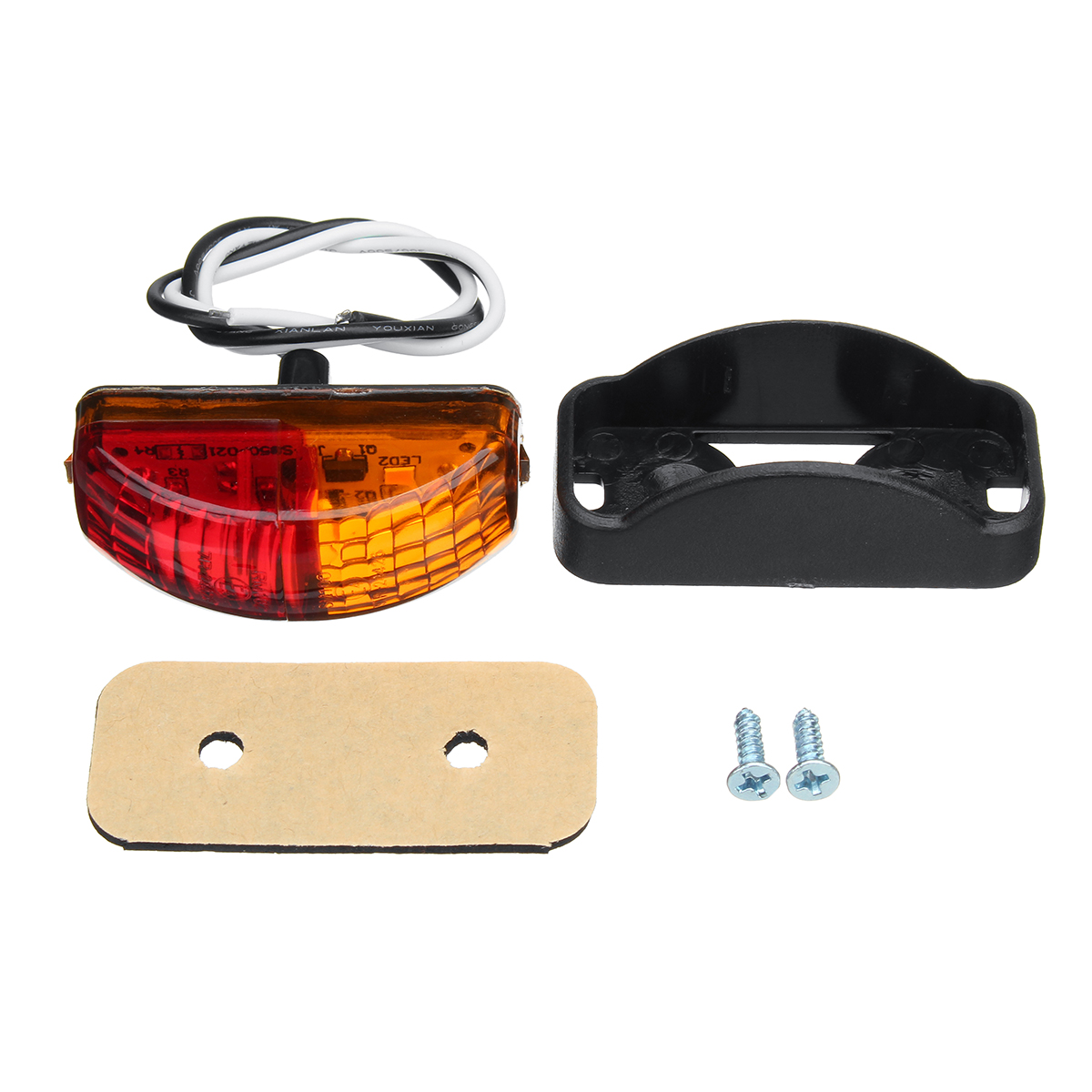 10V-30V-2-SMD-LED-Side-Marker-Light-Red-Amber-E4-Lamp-For-Truck-Trailer-Van-Boat-1758163