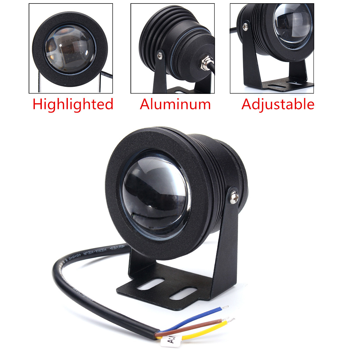 10W-Marine-Yacht-RV-Courtesy-Lamp-Underwater-Light-Blue-LED-Floodlight-IP68-1422278