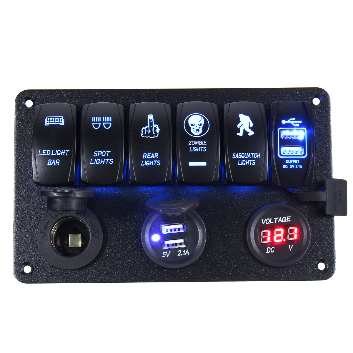 12-24V-6-Gang-LED-Rocker-Switch-Panel-USB-Charger-Voltmeter-Circuit-Breaker-For-Motorcycle-Car-Boat-1281103