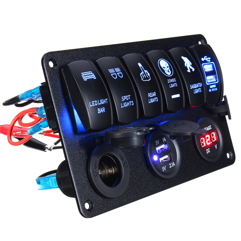 12-24V-6-Gang-LED-Rocker-Switch-Panel-USB-Charger-Voltmeter-Circuit-Breaker-For-Motorcycle-Car-Boat-1281103