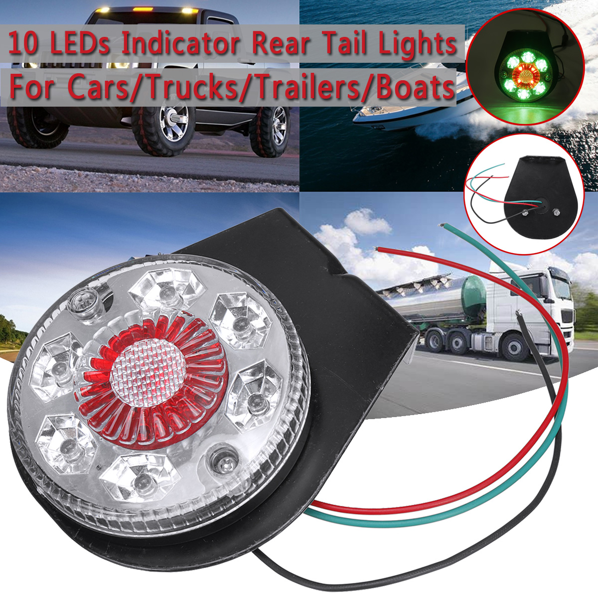 12V-10-LED-Indicator-Stop-Rear-Iron-Bracket-Tail-Lights-For-Boat-Car-Truck-Trailer-1454122