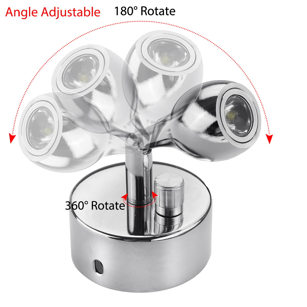 12V-1W-Dimming-Wall-Lamp-LED-Reading-Spot-Light-RV-Boat-Caravan-Motorhome-Bedside-1556697