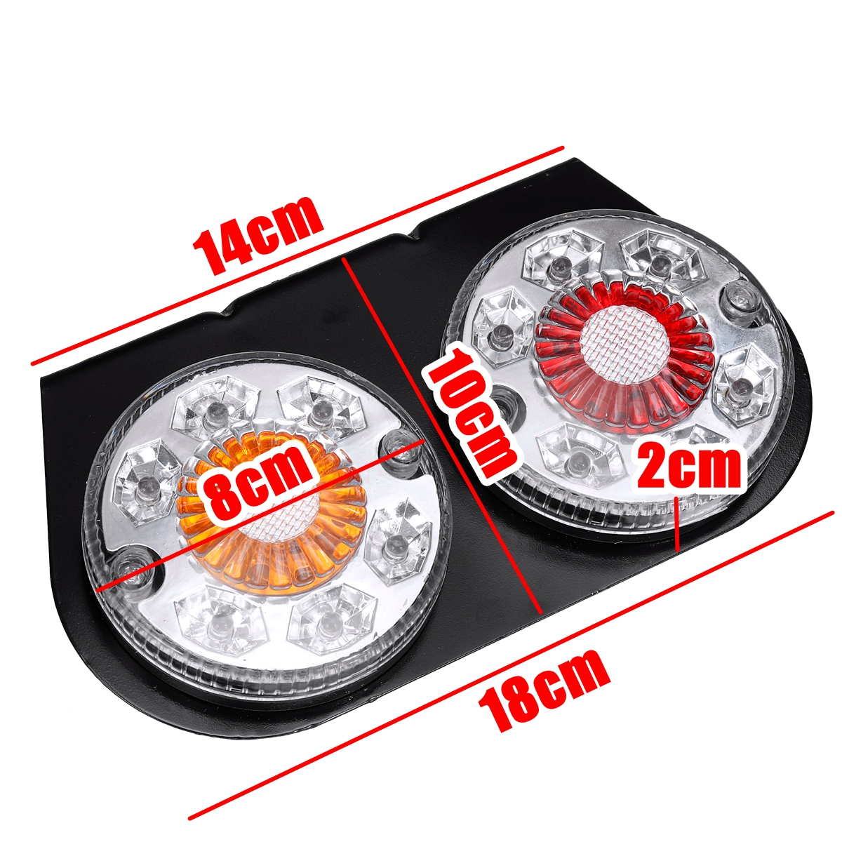 12V-20-LED-Indicator-Stop-Rear-Tail-Lights-For-Boat-Car-Truck-Trailer-Iron-Bracket-1454143