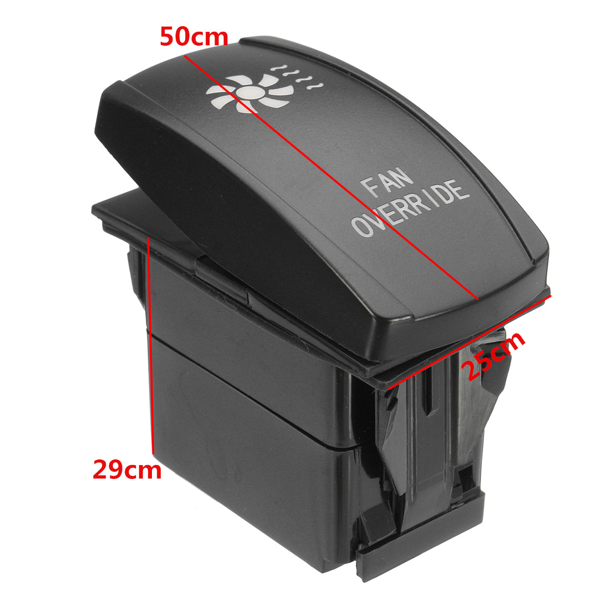12V-20A-5-Pin-Rocker-Switch-FAN-OVERRIDE-ONOFF-Waterproof-Laser-LED-Push-Button-1703413