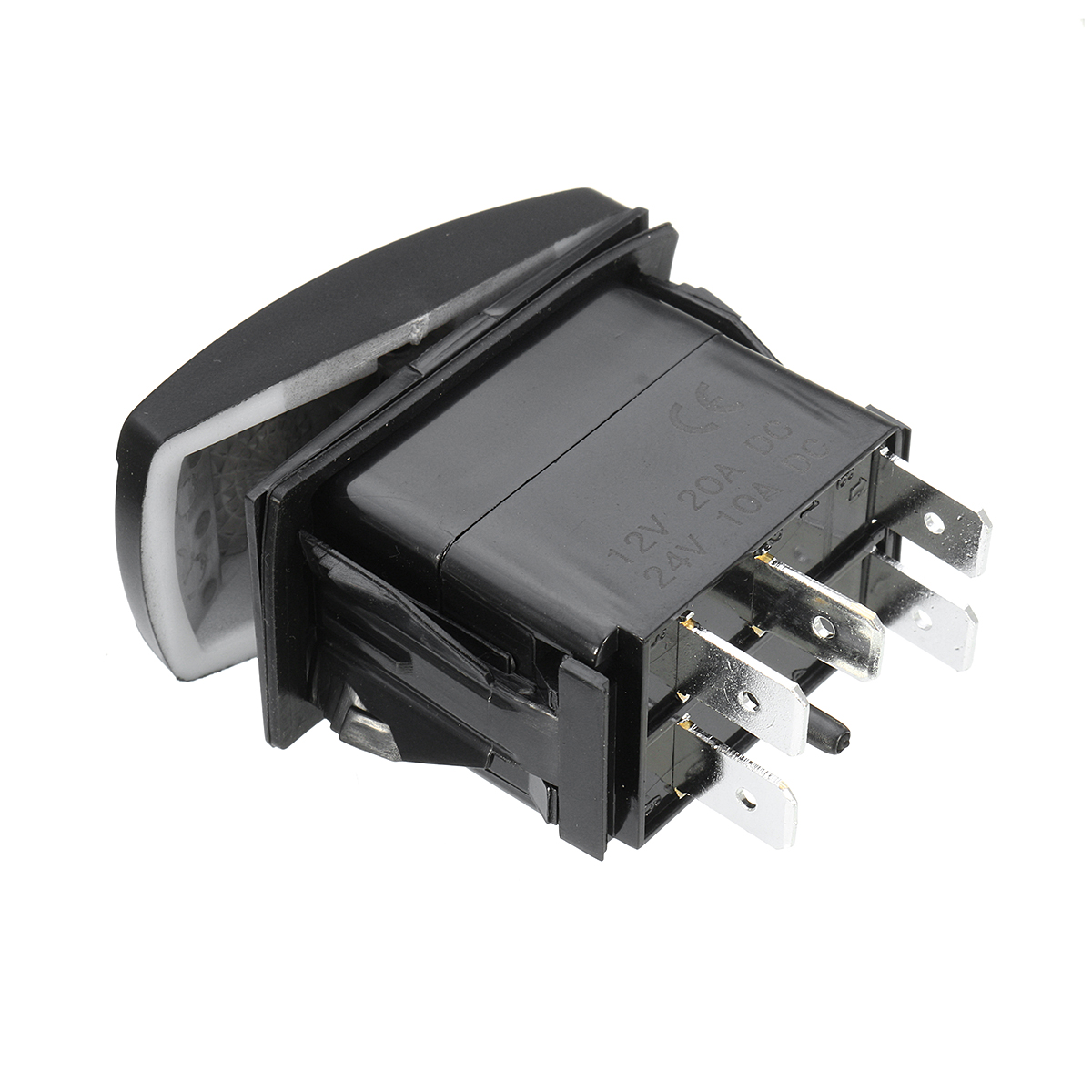 12V-20A-5-Pin-Rocker-Switch-FAN-OVERRIDE-ONOFF-Waterproof-Laser-LED-Push-Button-1703413