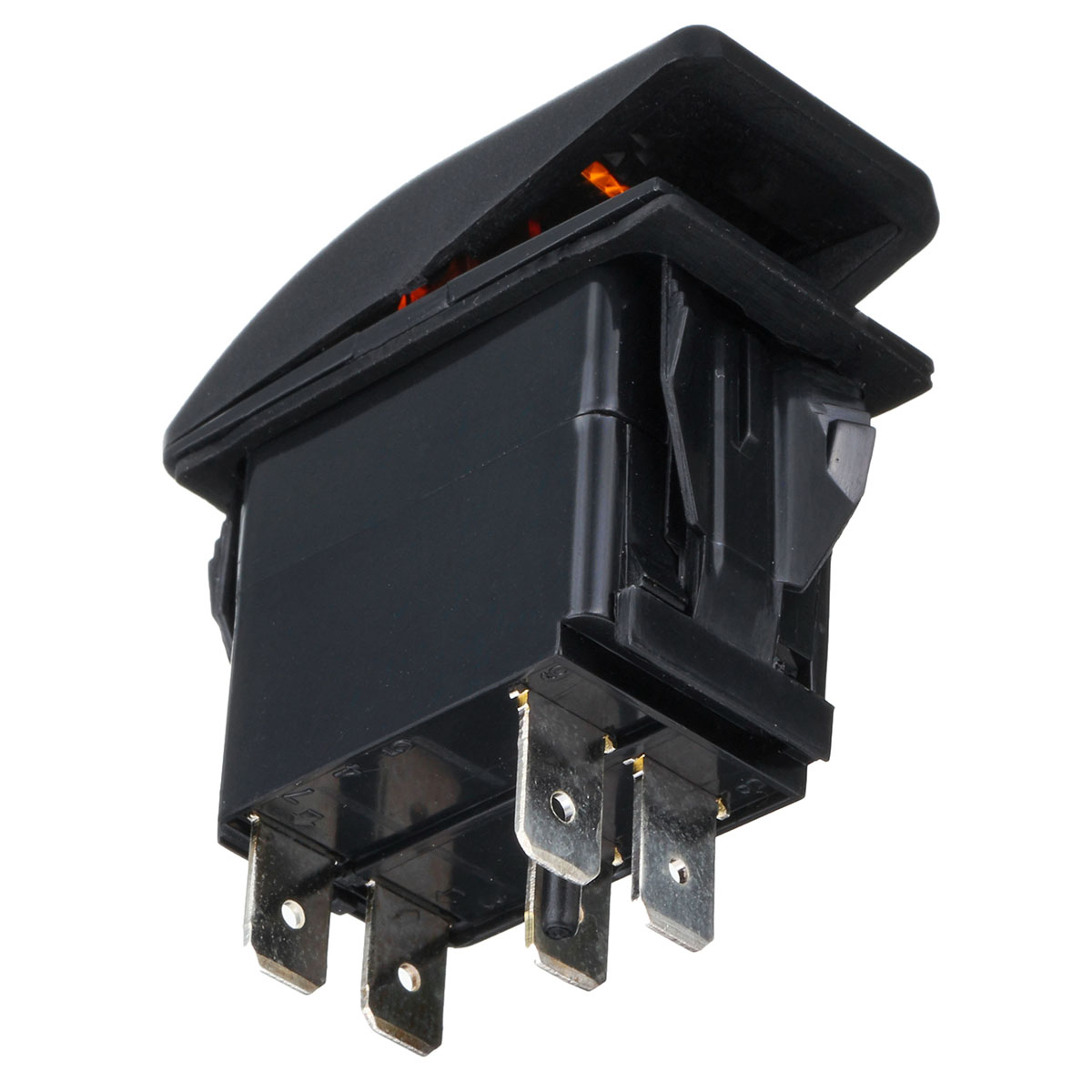 12V-20A-Marine-5-Pin-Rocker-Switch-Orange-LED-SPST-ON-OFF-Light-Bar-Waterproof-1422279