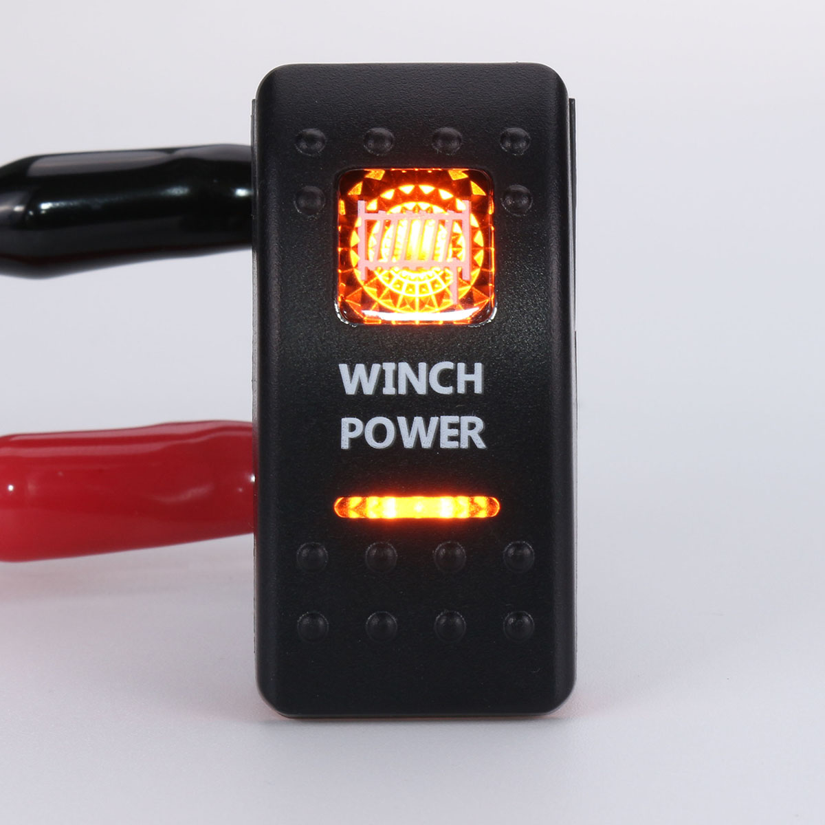 12V-20A-Marine-5-Pin-Rocker-Switch-Orange-LED-SPST-ON-OFF-Light-Bar-Waterproof-1422279