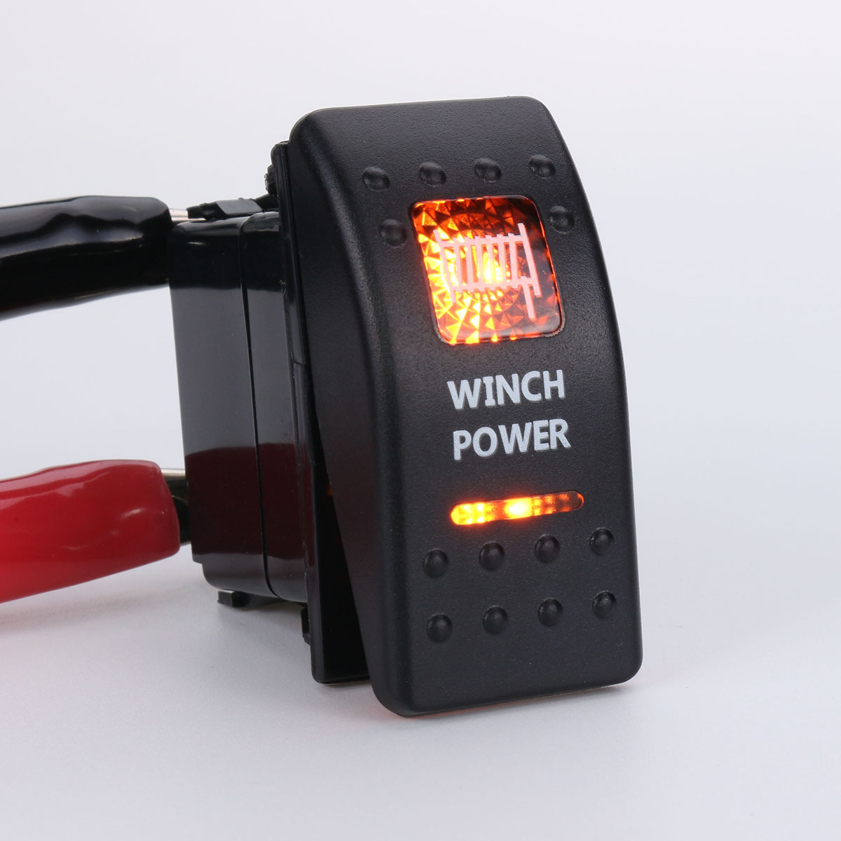 12V-20A-Marine-5-Pin-Rocker-Switch-Orange-LED-SPST-ON-OFF-Light-Bar-Waterproof-1422279