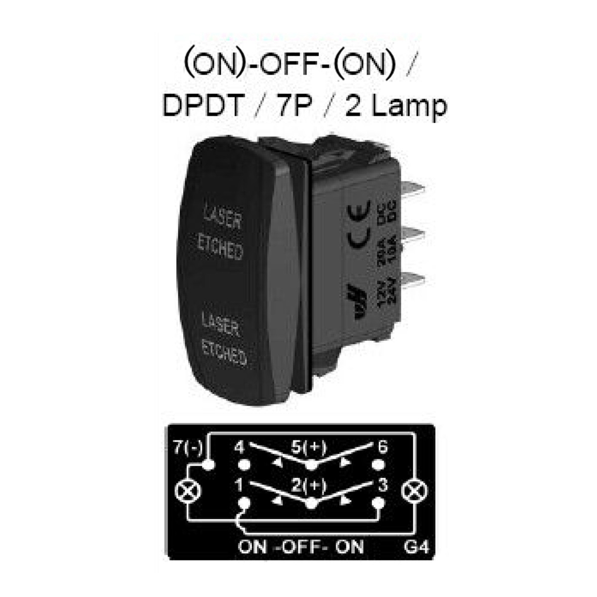 12V-20A-ON-OFF-ON-Rocker-Switch-Momentary-Winch-In-Winch-Out-LED-7-Pin-1195583