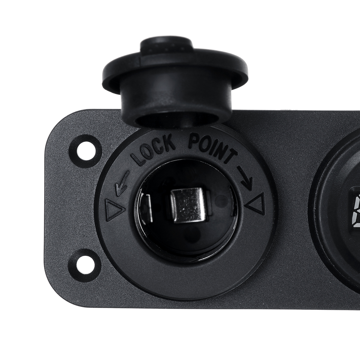 12V-2121A-Blue-LED-Rocker-Switch-Panel-Dual-USB-Charger-Power-Socket-Voltmeter-Voltage-Display-For-C-1761906