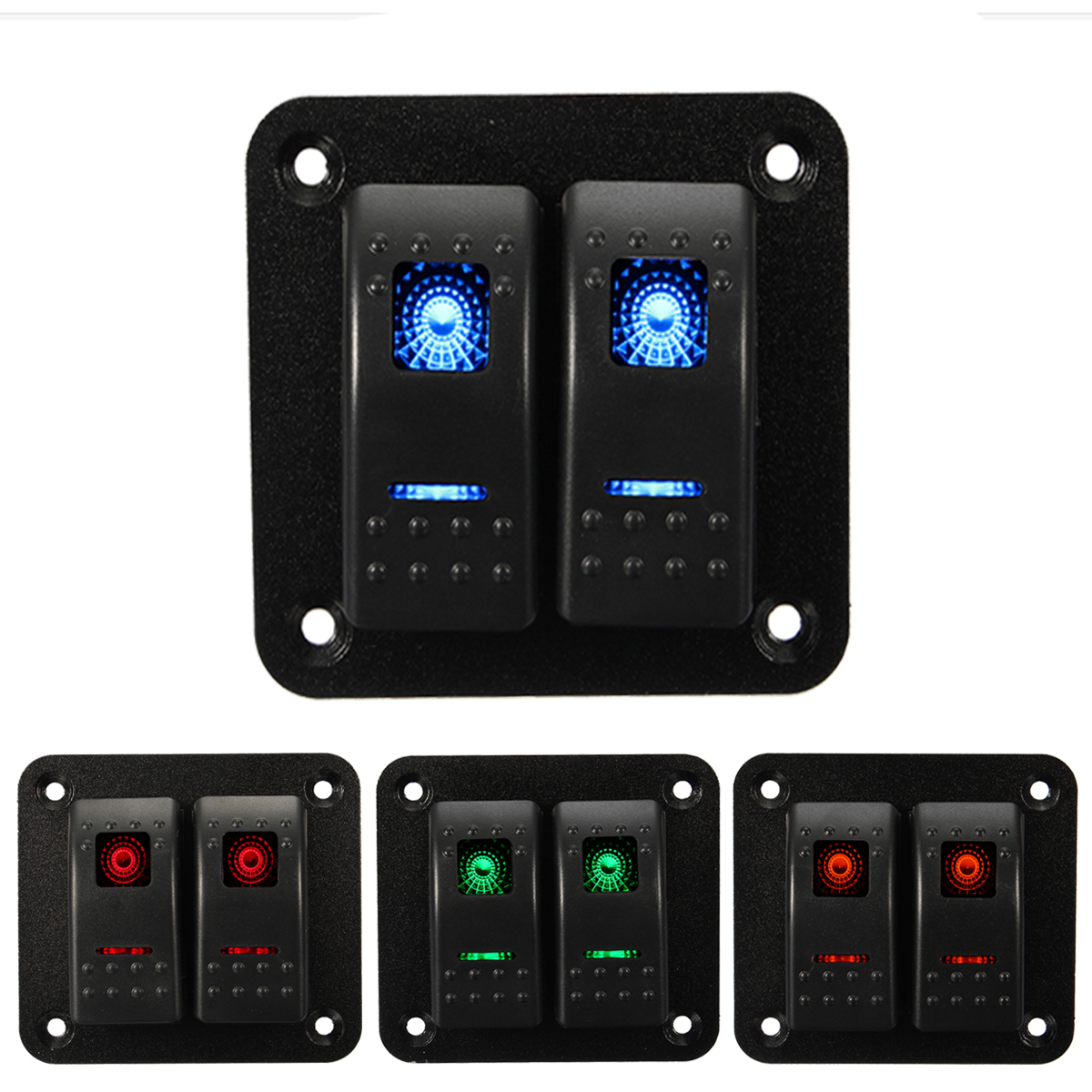 12V-24V-2-Gang-IP65-Waterproof-LED-Car-Marine-Truck-Boat-RV-Rocker-Switch-Panel-1426858
