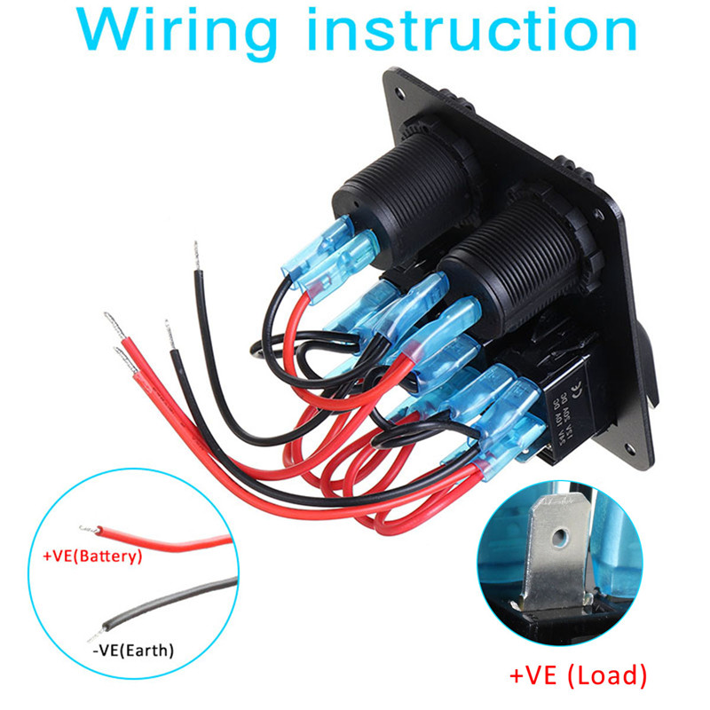 12V-24V-21A1A-3-Gang-Rocker-Switch-Panel-ON-OFF-Socket-Dual-USB-For-Car-Marine-Boat-RV-1633390