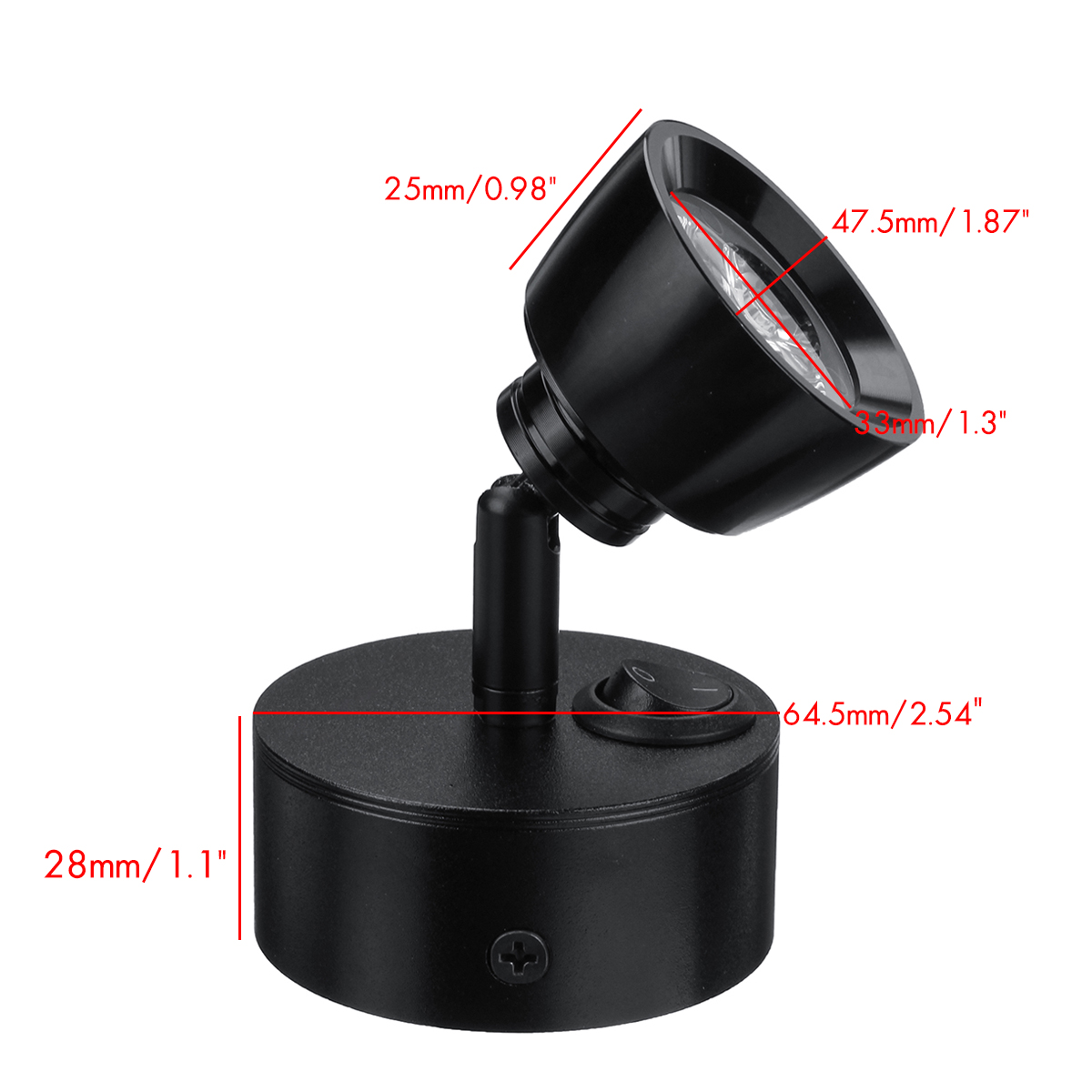 12V-24V-3W-LED-Spot-Reading-Lights-Bedside-Laptop-Lamp-For-CaravanRV-Boat-Adjustable-1609853