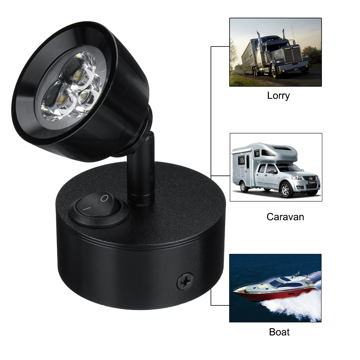 12V-24V-3W-LED-Spot-Reading-Lights-Bedside-Laptop-Lamp-For-CaravanRV-Boat-Adjustable-1609853