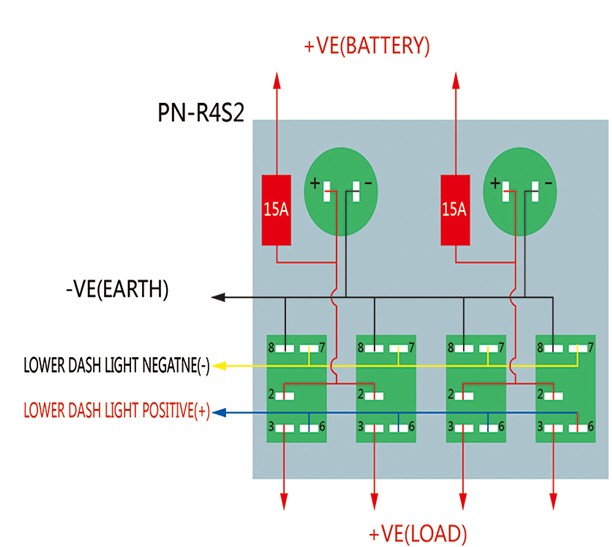 12V-24V-4-Gang-LED-CarMarine-BoatRV-Rocker-Switch-Panel-Circuit-Dual-USB-Power-Socket-1780457