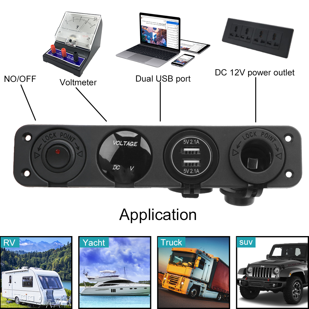 12V-24V-4-in-1-Switch-Panel-Dual-USB-Charger-Digital-Voltmeter-Waterproof-Socket-ON-OFF-Rocker-Switc-1788926