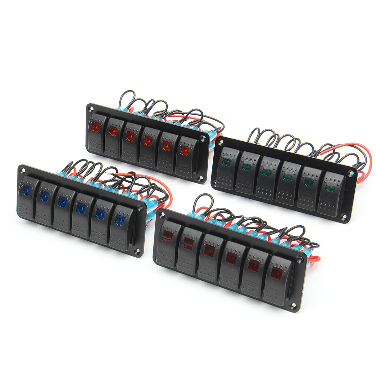 12V-24V-6-Gang-Dual-LED-Light-Bar-Caravan-Marine-Boat-RV-Rocker-Switch-Panel-1226476