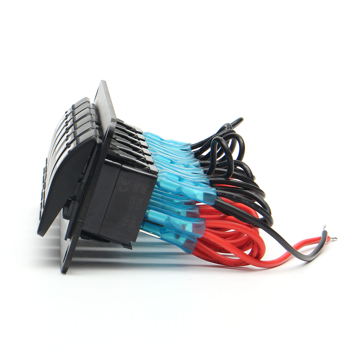 12V-24V-6-Gang-Dual-LED-Light-Bar-Caravan-Marine-Boat-RV-Rocker-Switch-Panel-1226476