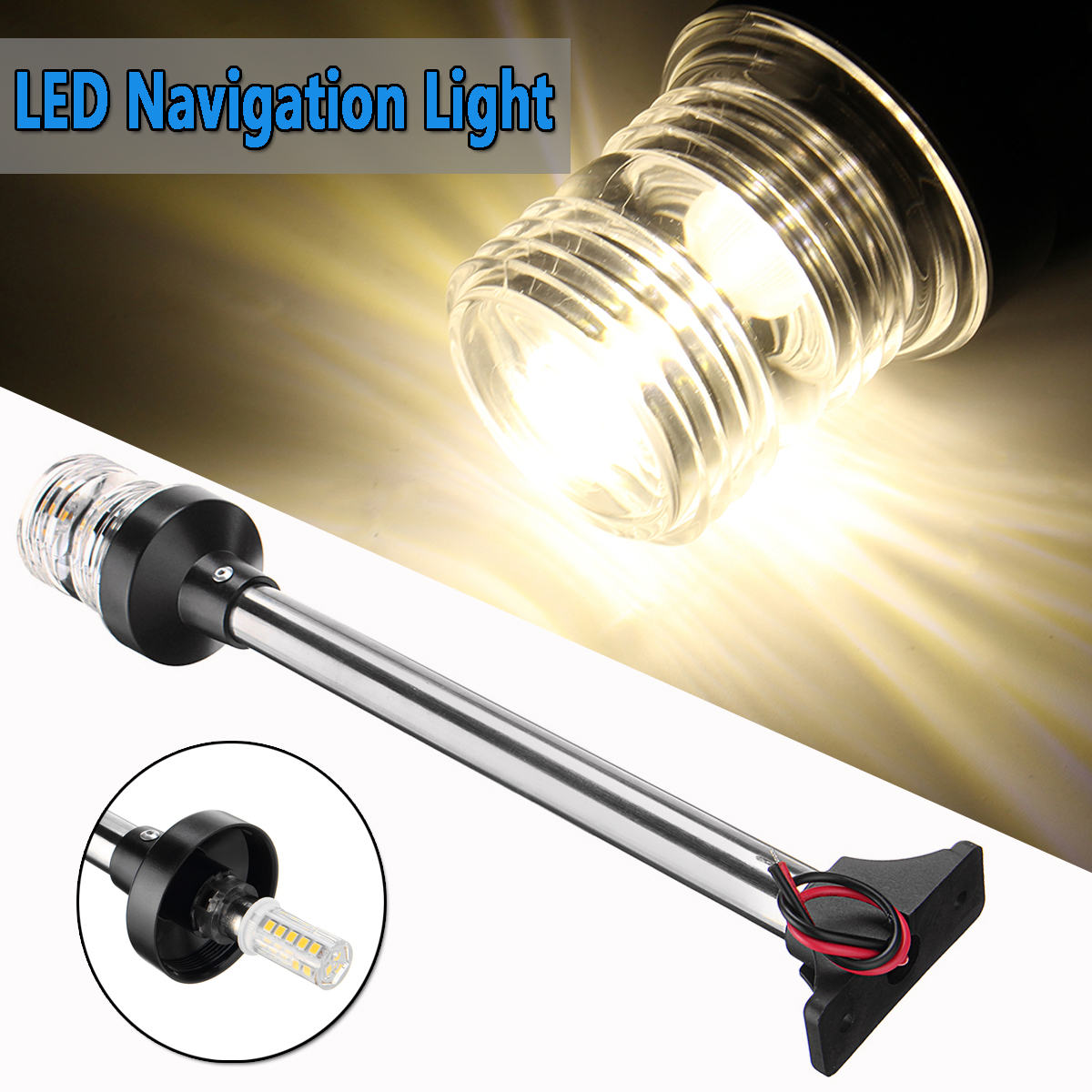 12V-24V-Fold-LED-Navigation-Pole-Lights-Pactrade-Marine-Boat-Pontoon-Stern-Anchor-1375272