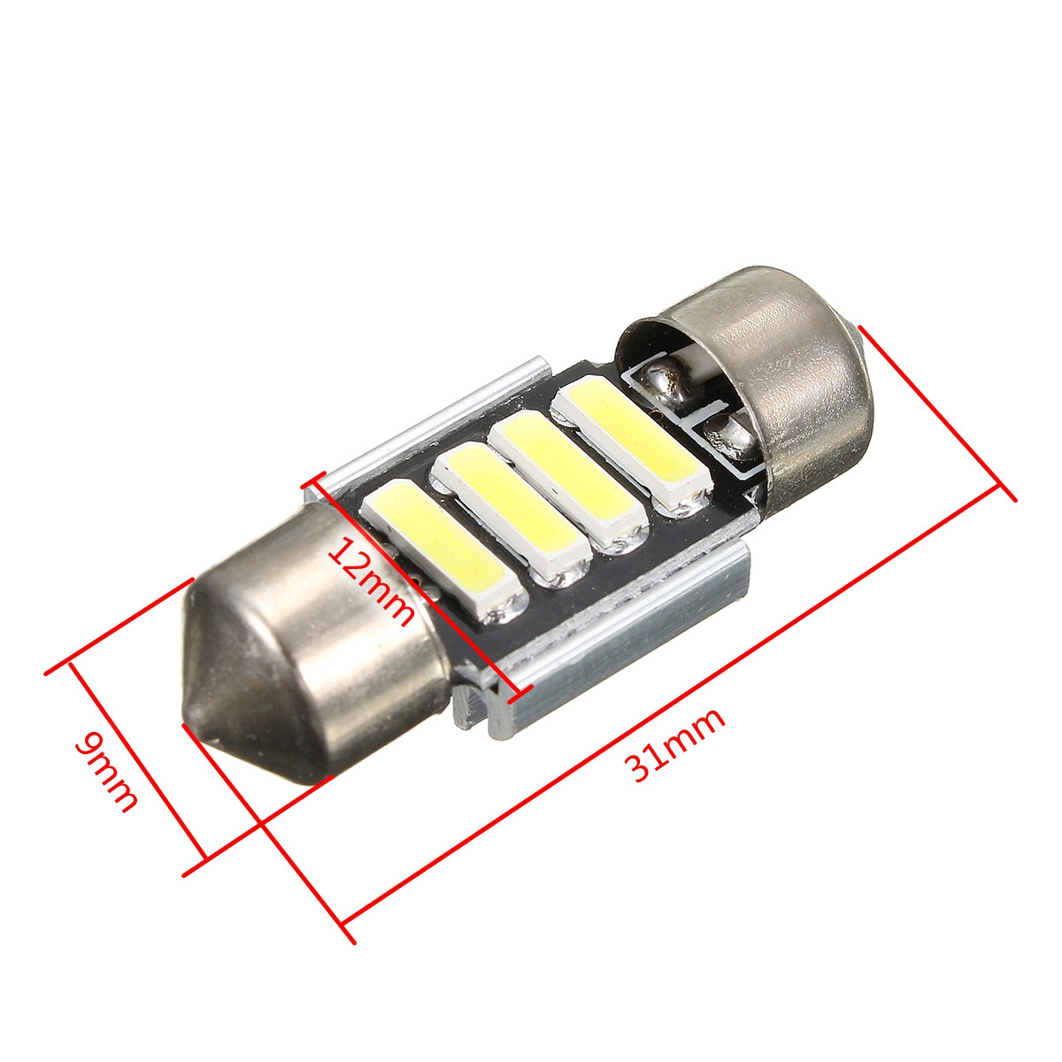 12V-31mm-7020-4SMD-LED-Boat-Car-Interior-Dome-Light-Bulb-White-6000K-6500K-Universal-1809498
