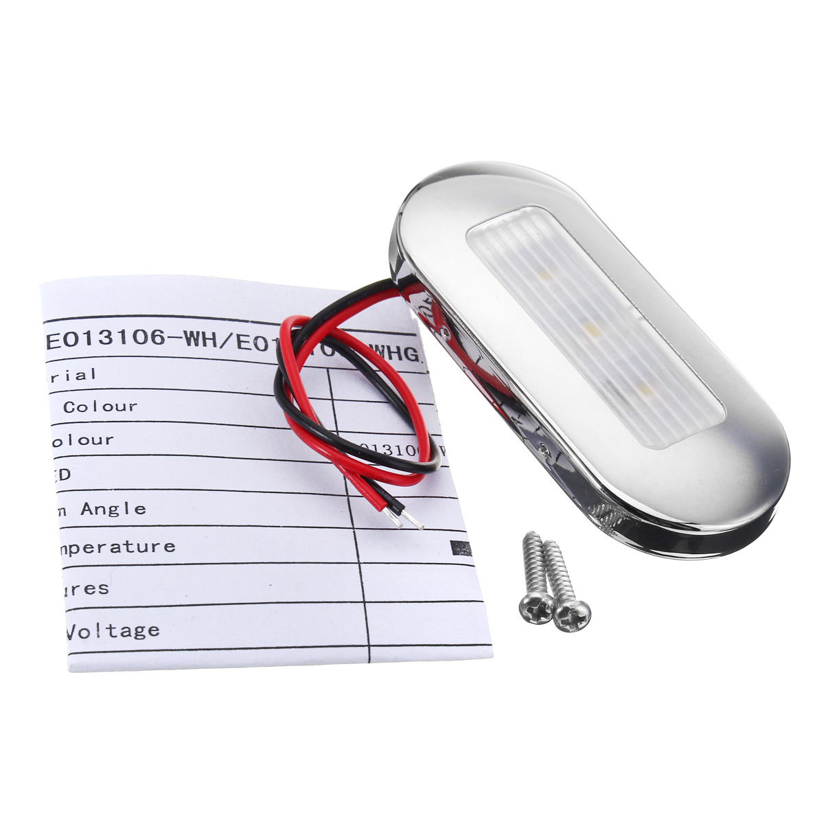 12V-3led-2835-Oblong-Courtesy-Light-Yacht-Marine-Boat-Stair-Deck-Garde-1182859