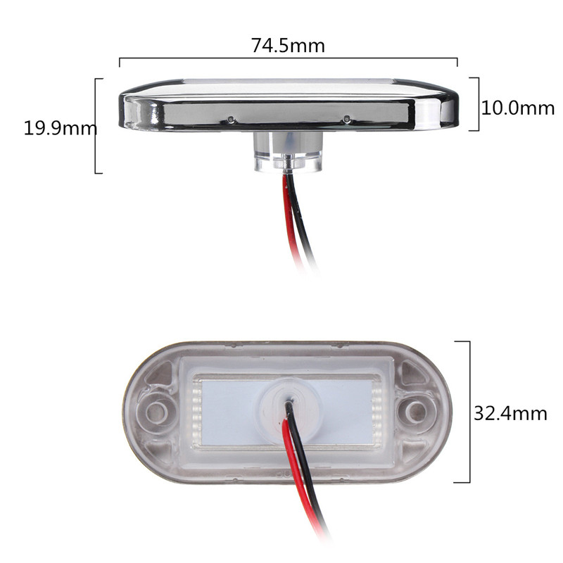 12V-3led-2835-Oblong-Courtesy-Light-Yacht-Marine-Boat-Stair-Deck-Garde-1182859