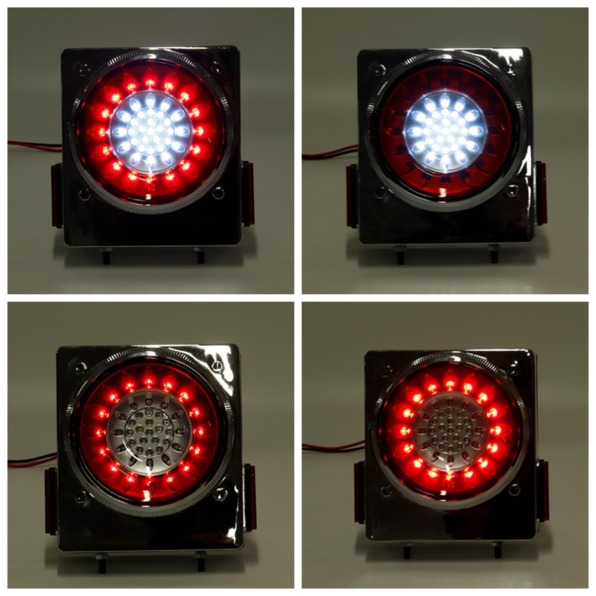 12V-46-LED-Indicator-Stop-Rear-Tail-Lights-For-Boat-Car-Truck-Trailer-Iron-Bracket-1454367