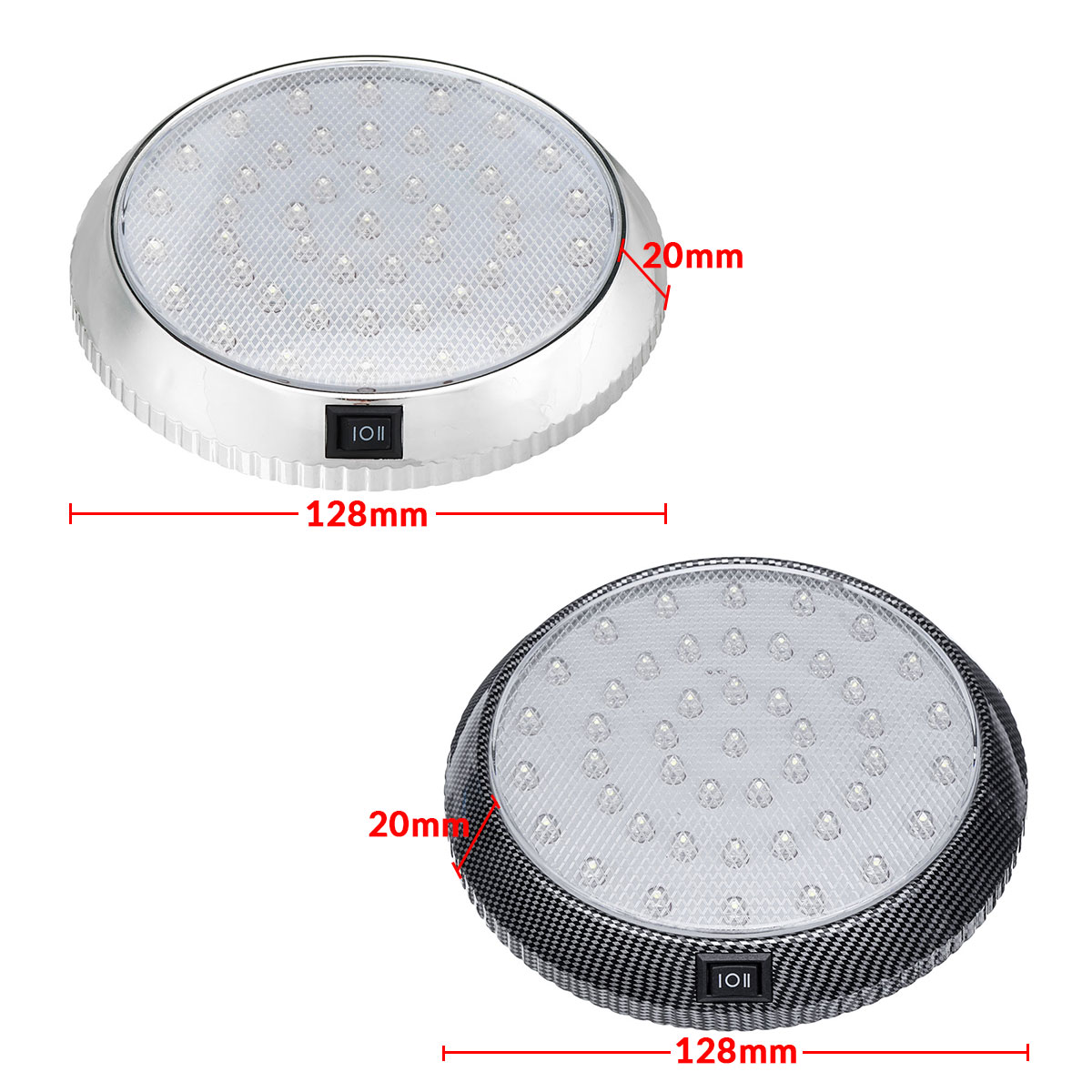 12V-46-LED-Roof-Lights-Reading-Lamp-With-Switch-For-Camper-CaravanRV-Motorhome-Boat-1609856