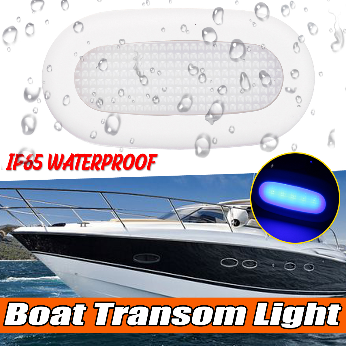 12V-5-LED-2835-Transom-Anchor-Stern-Aisle-Lights-Blue-For-Marine-Boat-Yacht-1649947