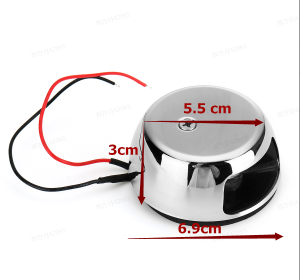 12V-6-LED-Navigation-Green-Red-Lights-Marine-Bow-Boat-Yacht-Stainless-Steel-IP66-1568269