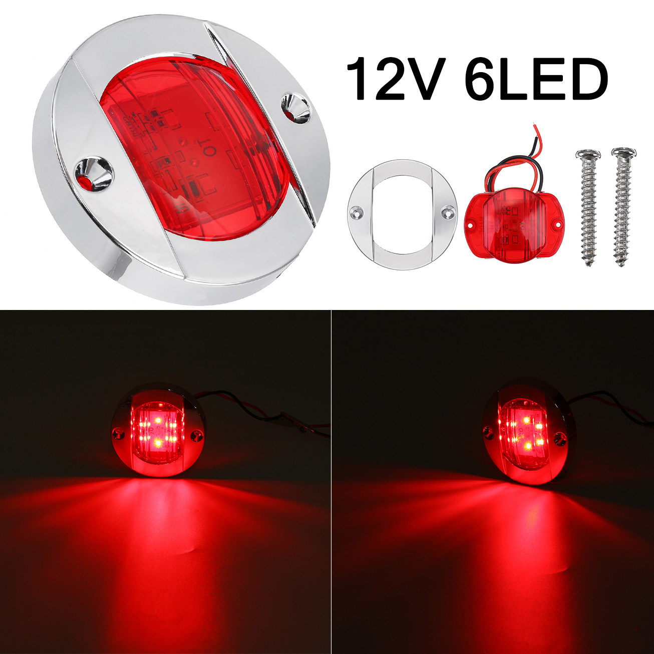 12V-6-LED-Round-Lights-Chrome-Transom-Mount-For-Marine-Boat-Yacht-Stern-Navigation-1633337