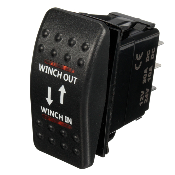 12V-7-Pin-20A-Winch-InOut-ON-OFF-ON-ARB-Rocker-Switch-Car-Boat-4-Colors-LED-1033655