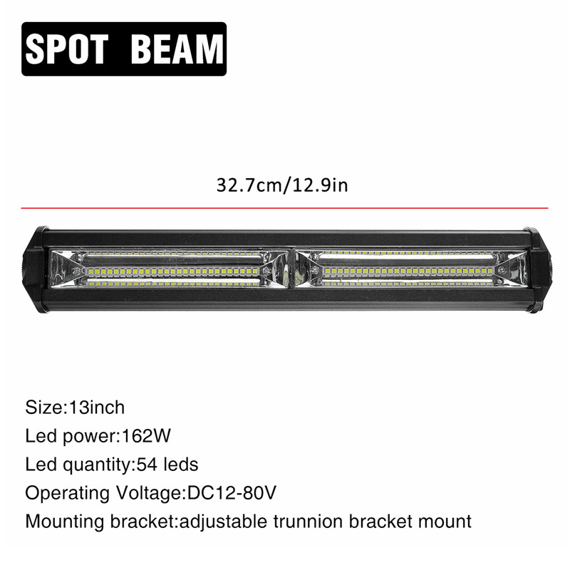 12V-80V-7Inch13Inch19Inch-4860Lm8100Lm14580Lm-Slim-Single-Row-Spot-Beam-LED-Work-Light-Bar-Off-Road--1633564