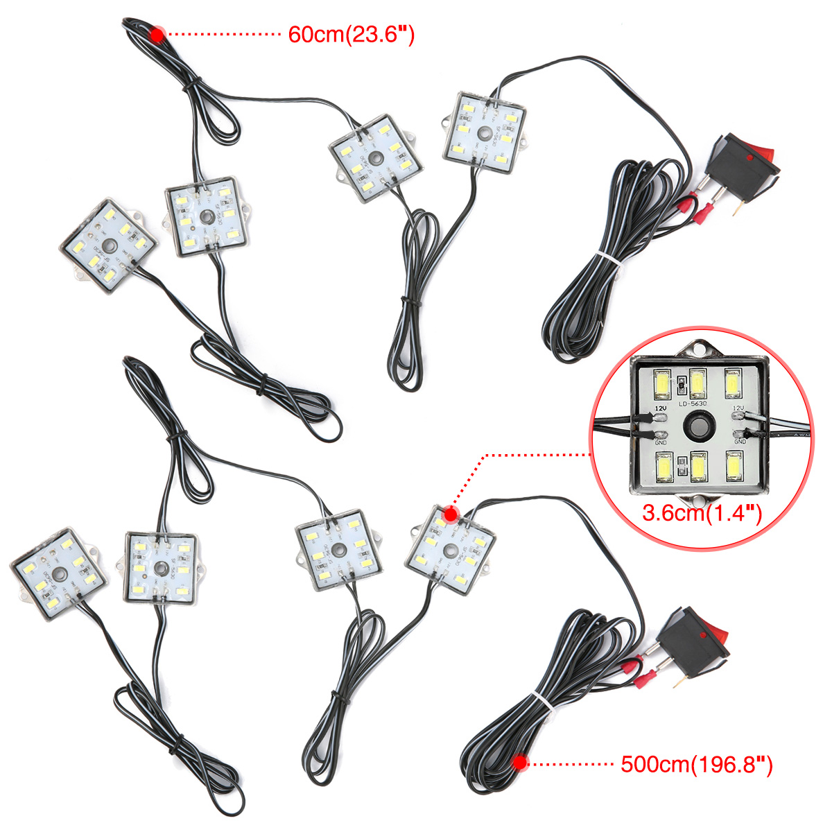 12V-8pcs-Waterproof-5630-SMD-Truck-Bed-Work-Box-LED-Reading-Marine-Light-Interior-With-Switch-White--1640738