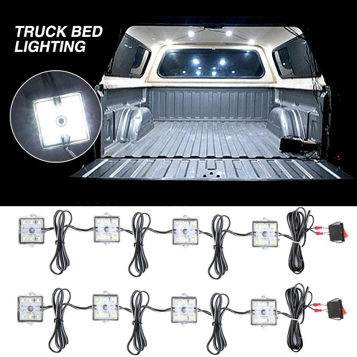 12V-8pcs-Waterproof-5630-SMD-Truck-Bed-Work-Box-LED-Reading-Marine-Light-Interior-With-Switch-White--1640738