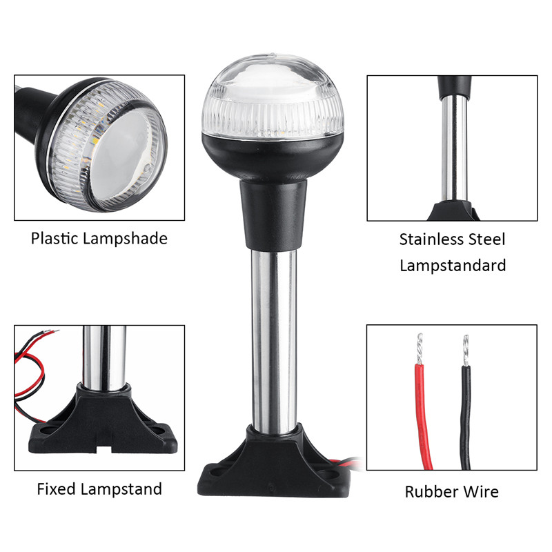 12V-IP65-Waterproof-Marine-Boat-Pontoon-LED-Navigation-Lights-Stern-Anchor-Pole-Lamp-1566636