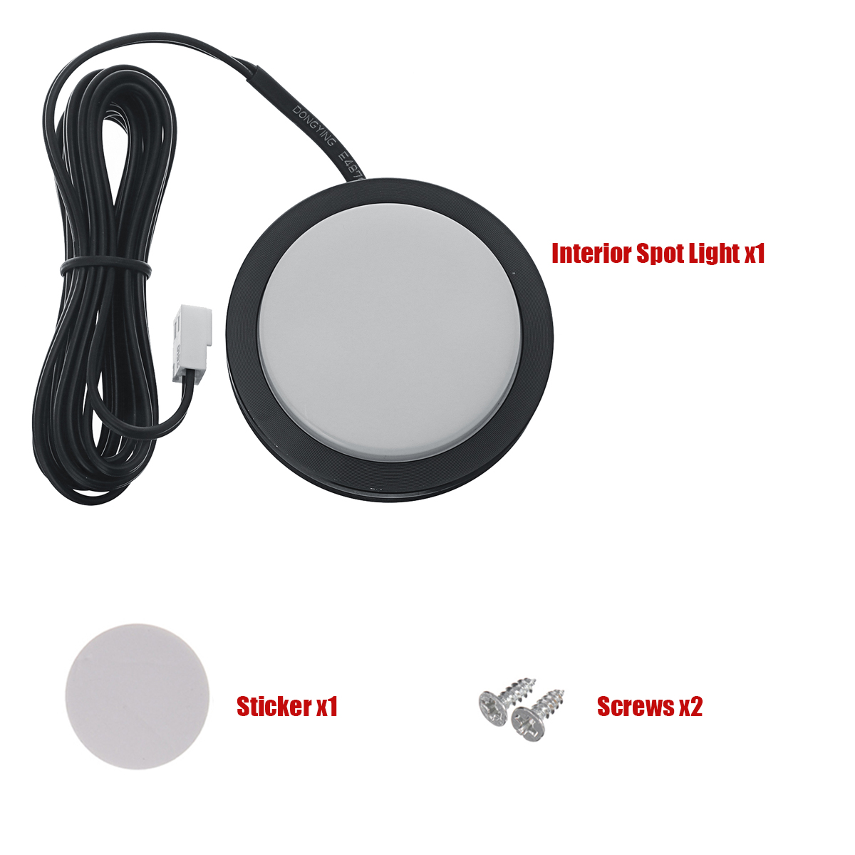 12V-LED-Cabin-Ceiling-Lamp-Down-Light-CaravanCamperTrailerCar-Cool-White-1819311