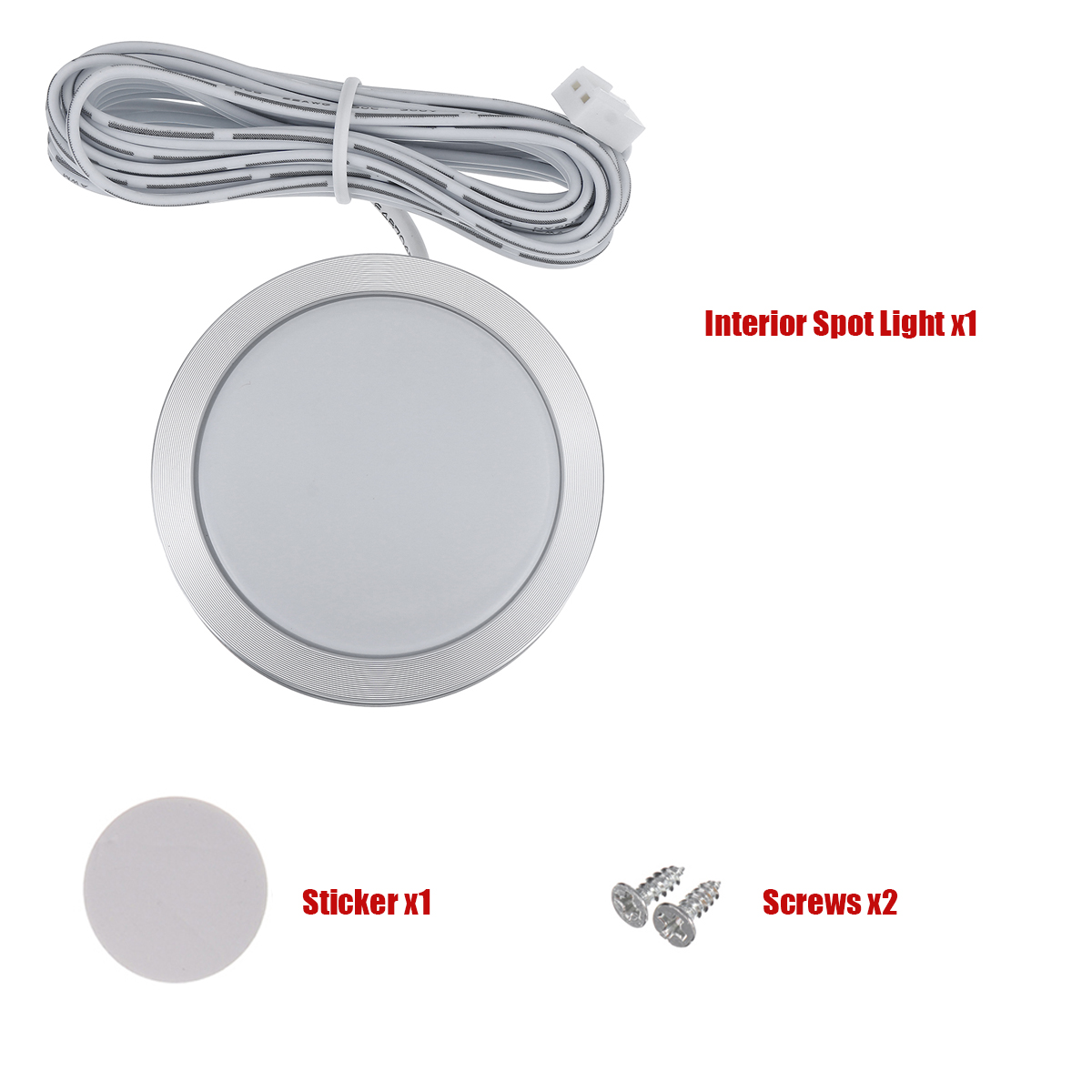 12V-LED-Cabin-Ceiling-Lamp-Down-Light-CaravanCamperTrailerCar-Cool-White-1819311