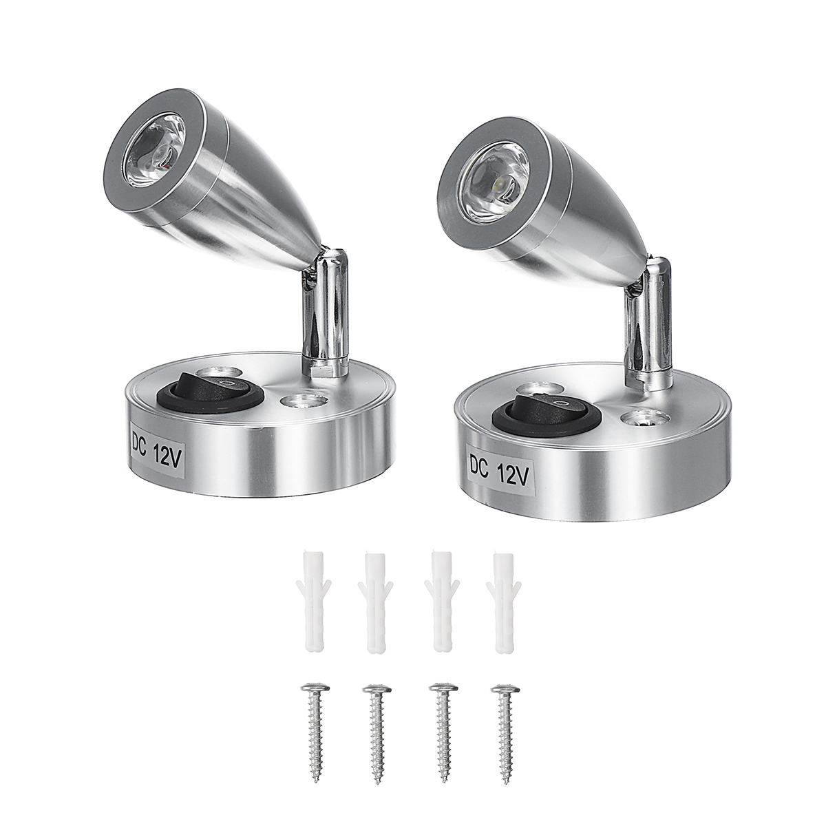 12V-LED-Interior-Reading-White-Lights-With-Switch-For-Campervan-Caravan-Boat-1514871