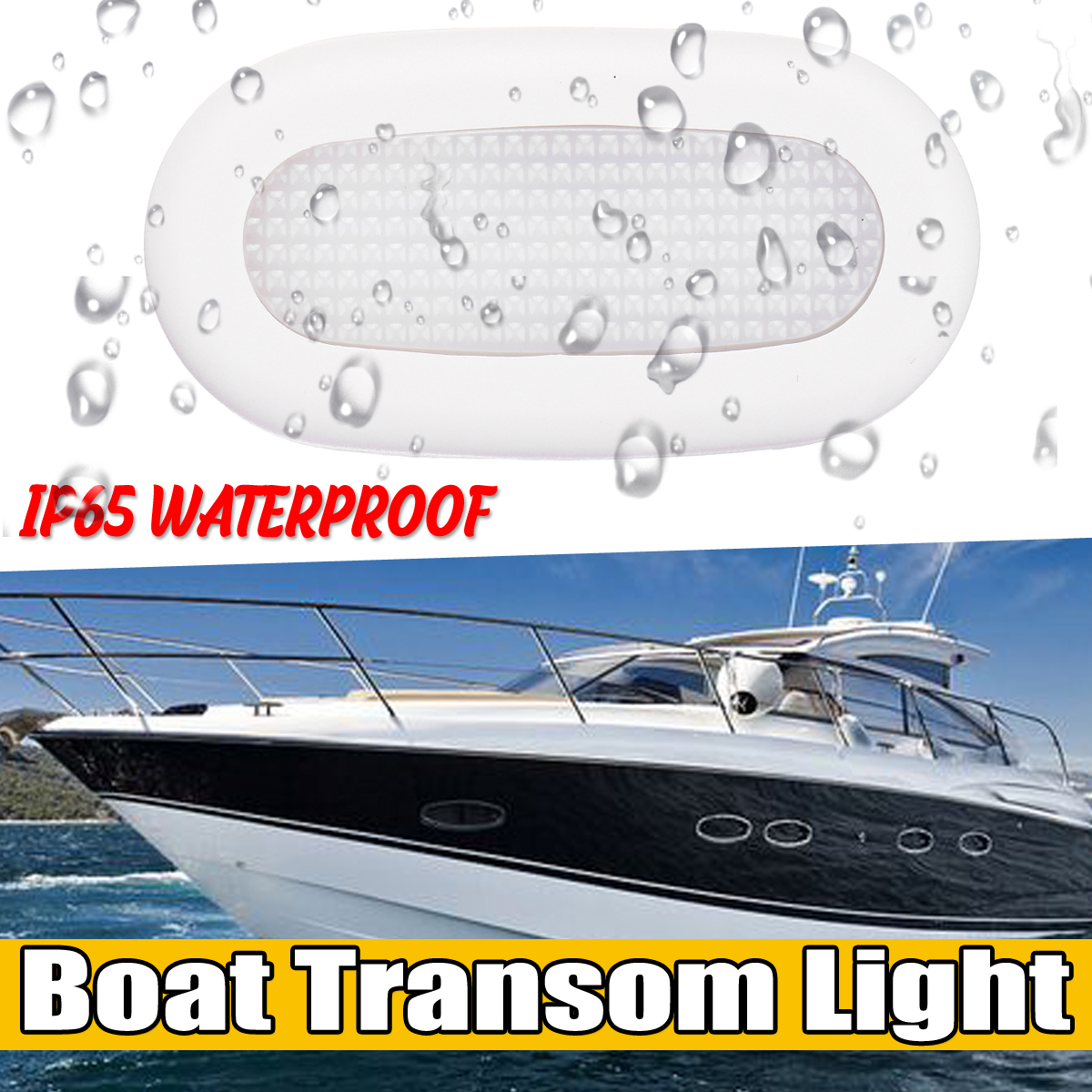 12V-LED-Marine-Boat-Yacht-Transom-Lights-PC-Anchor-Stern-Warm-White-Lamp-Waterproof-1649946