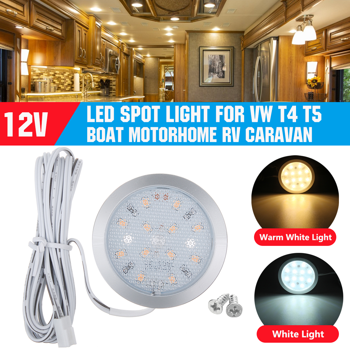12V-LED-Spot-Light-Ceiling-Cabin-Interior-Lamp-Downlight-For-VW-T4-T5-RV-Caravan-1775634